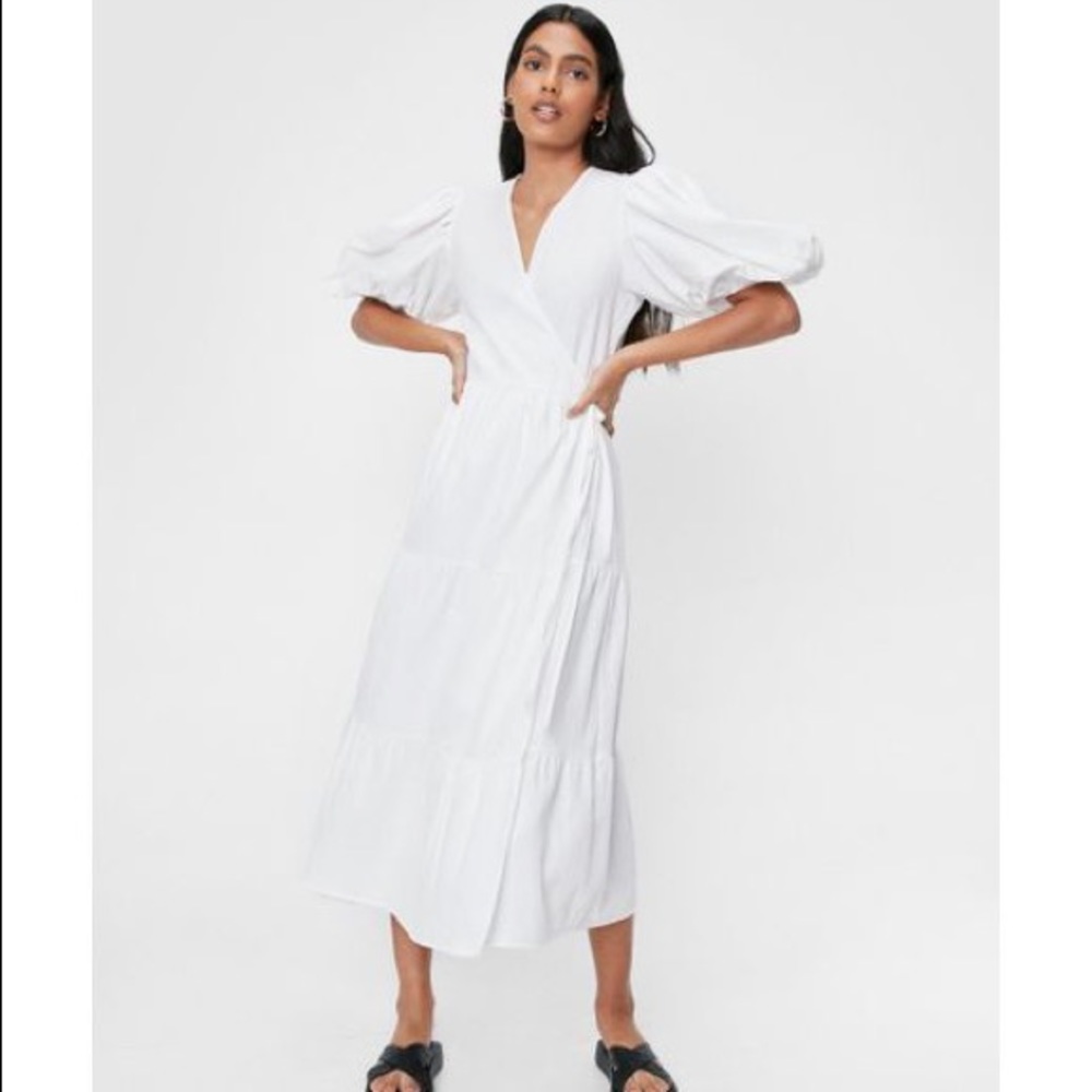Puff sleeve dress